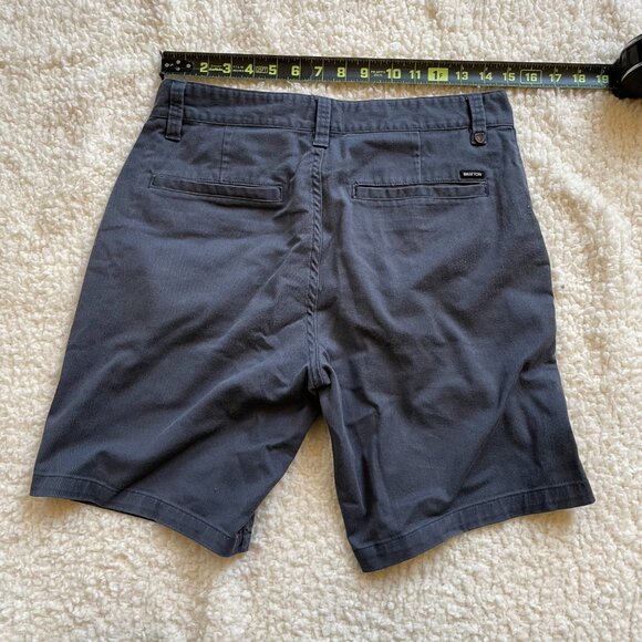 Size 30 Brixton Choice Standard Fit Grey Shorts - Picture 5 of 5